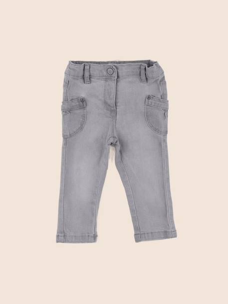 Jean - 9 mois Gris 1 - vertbaudet enfant 