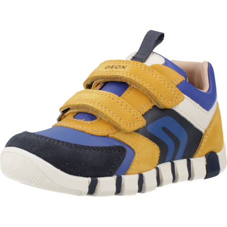 Baskets à scratchs garçon Bleu+Bleu mar/rouge foncé 4 - vertbaudet enfant 