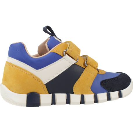 Baskets à scratchs garçon Bleu+Bleu mar/rouge foncé 1 - vertbaudet enfant 