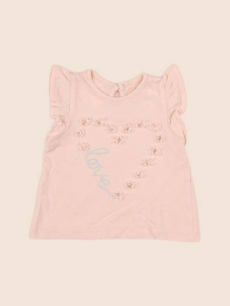 Tee-shirt - 3 mois Rose 1 - vertbaudet enfant 