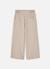 Pantalon fille en maille wide leg Beige 2 - vertbaudet enfant 