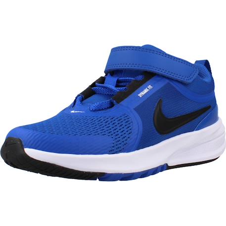 Basket garçon modèle star runner 5 ps Blanc+Bleu+Noir+Noir rouge 10 - vertbaudet enfant 