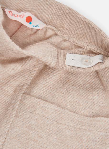 Pantalon fille en maille wide leg Beige 4 - vertbaudet enfant 