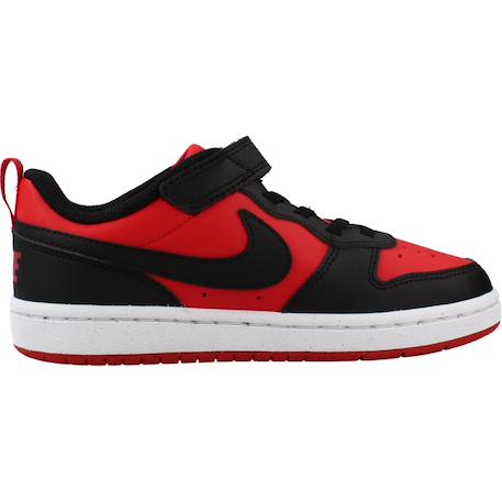 Baskets garçon court borough low recraft Blanc+Noir+Rouge+Rouge 600 19 - vertbaudet enfant 