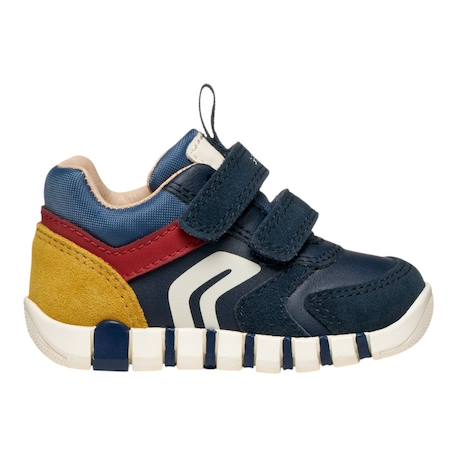 Baskets à scratchs garçon Bleu+Bleu mar/rouge foncé 7 - vertbaudet enfant 