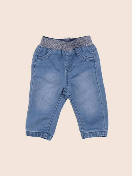 Jegging - 3 mois Bleu, argent 1 - vertbaudet enfant 