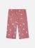 Pantalon fille velours côtelé fin imprimé fleurs Rose 3 - vertbaudet enfant 