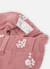 Pantalon fille velours côtelé fin imprimé fleurs Rose 4 - vertbaudet enfant 