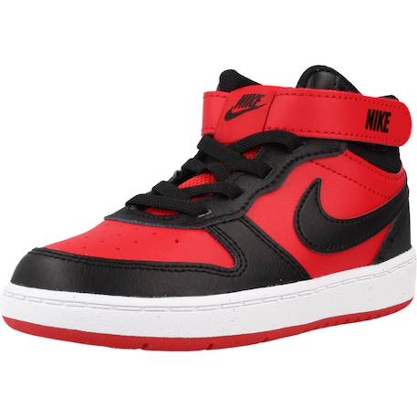 Basket garçon modèle court borough mid 2 Multicolore+Noir+Rouge 16 - vertbaudet enfant 