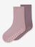 Lot de 2 paires de chaussettes antidérapantes fille en mélange de laine mérinos name it mauve 1 - vertbaudet enfant 