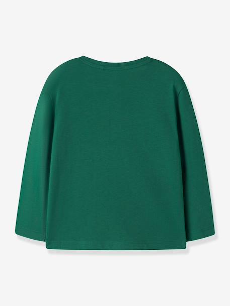 T-shirt manches longues coupe ample garçon name it bleu ardoise+écru+gris+vert 8 - vertbaudet enfant 