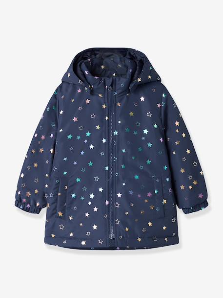 Veste d’hiver fille avec imprimé métallisé name it marine 1 - vertbaudet enfant 