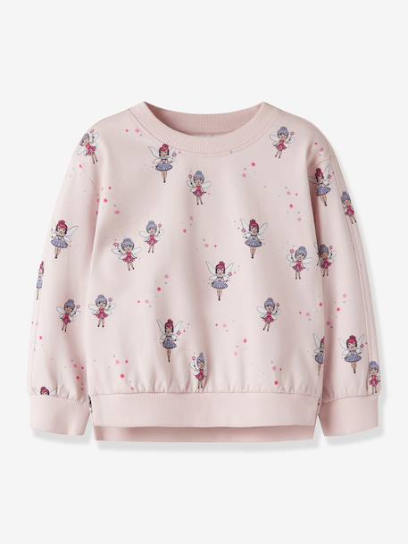 Sweat-shirt fille à imprimé all-over name it écru+rose bonbon+rose clair 7 - vertbaudet enfant 