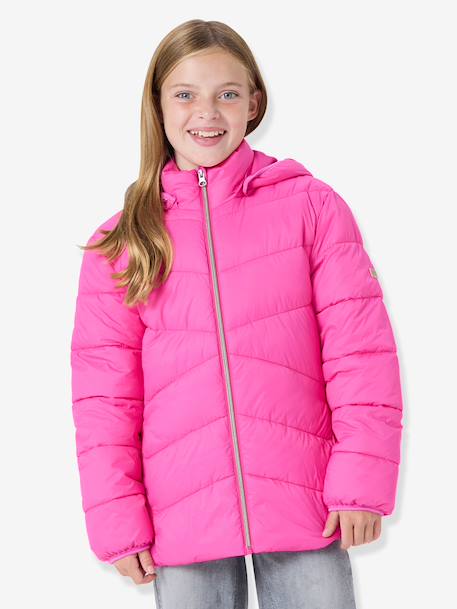 Doudoune matelassée fille name it rose fluo+vert clair 1 - vertbaudet enfant 