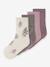 Lot de 4 paires de chaussettes fille en mélange de laine mérinos name it bois de rose 1 - vertbaudet enfant 