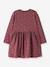 Robe manches longues à cœurs pailletés fille name it bois de rose+mauve 2 - vertbaudet enfant 