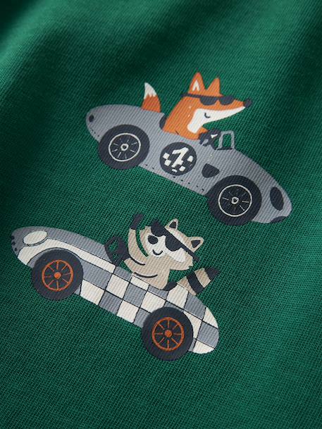 T-shirt manches longues coupe ample garçon name it bleu ardoise+écru+gris+vert 9 - vertbaudet enfant 