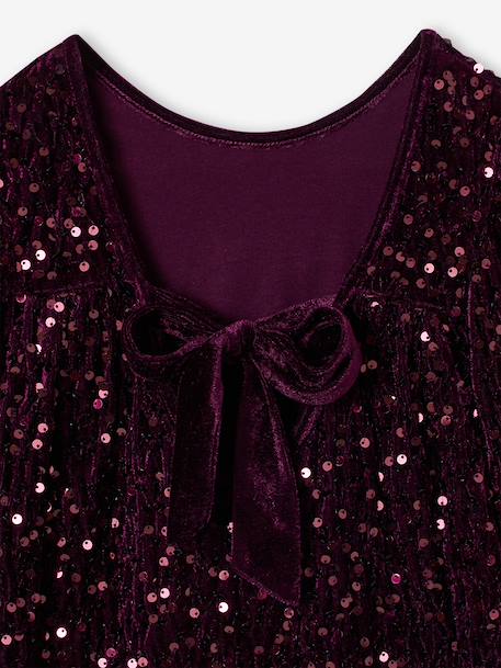 Robe fille manches longues prune 3 - vertbaudet enfant 