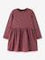 Robe manches longues à cœurs pailletés fille name it bois de rose+mauve 1 - vertbaudet enfant 