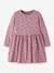 Robe manches longues à cœurs pailletés fille name it bois de rose+mauve 4 - vertbaudet enfant 