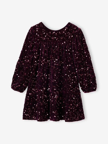 Robe fille manches longues prune 2 - vertbaudet enfant 