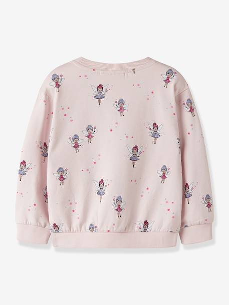 Sweat-shirt fille à imprimé all-over name it écru+rose bonbon+rose clair 8 - vertbaudet enfant 