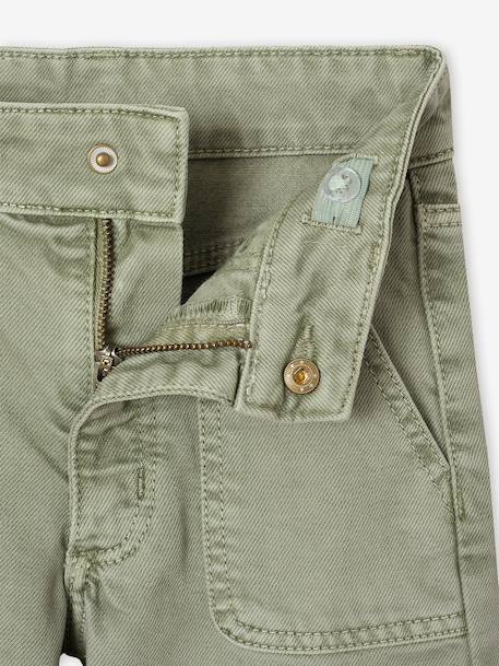 Pantalon fille large MorphologiK fin corail+kaki+vert de gris+vieux rose 15 - vertbaudet enfant 