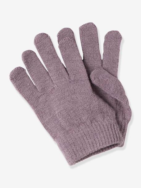 Gants fille en mélange de laine mérinos name it bois de rose+ficelle 2 - vertbaudet enfant 