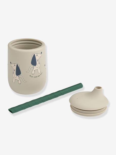 Gobelet en silicone avec paille Ellis - beige+écru+rose pâle+vert sapin 10 - vertbaudet enfant 