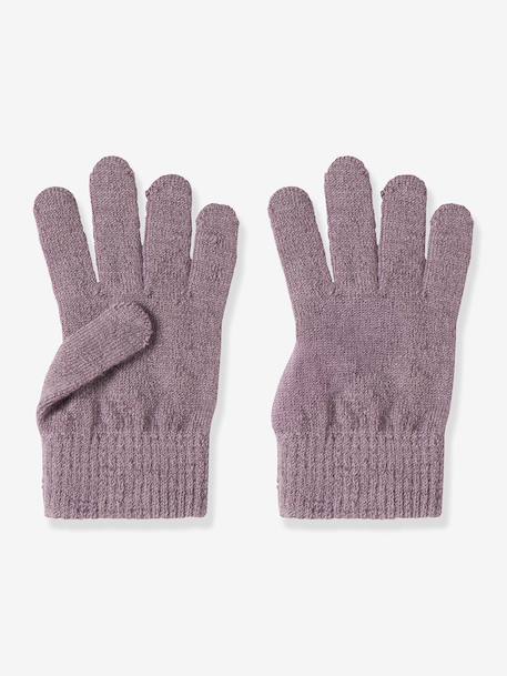 Gants fille en mélange de laine mérinos name it bois de rose+ficelle 1 - vertbaudet enfant 