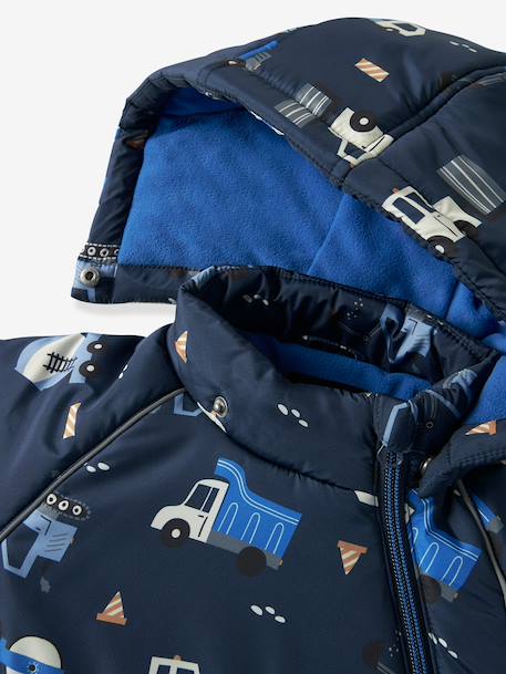 Veste d’hiver imprimée garçon avec engins de chantier name it marine 3 - vertbaudet enfant 