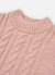 Pull fille tressé col roulé Rose 4 - vertbaudet enfant 