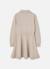 Robe fille en maille avec détails Beige 4 - vertbaudet enfant 