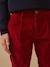 Pantalon chino garçon en velours Cerise+Chocolat+Orage+Vert foret 3 - vertbaudet enfant 