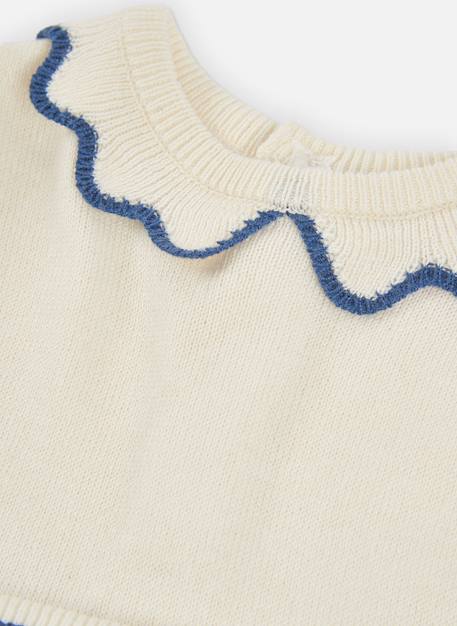 Robe bébé en maille avec coeurs Blanc 3 - vertbaudet enfant 