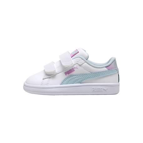 Baskets basses à scratch fille Blanc aqua 2 - vertbaudet enfant 