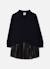 Robe fille combinée avec jupe plissée Noir 2 - vertbaudet enfant 
