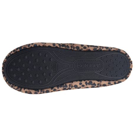 Chaussons ballerines suédine, semelle souple, mousse à mémoire forme Léopard beige+Marine+Noir 5 - vertbaudet enfant 