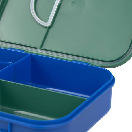 Boîte à goûter-lunch box inox little gang arc-en-ciel vert, bleu+Violet, argenté 5 - vertbaudet enfant 
