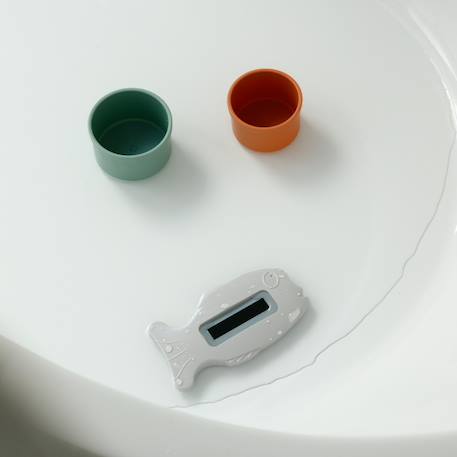 Thermomètre de bain Émeraude+Fleur bleue+Gris charme+Rose poudré 12 - vertbaudet enfant 