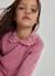 Pull fille avec col brodé de fleurs Rose 1 - vertbaudet enfant 