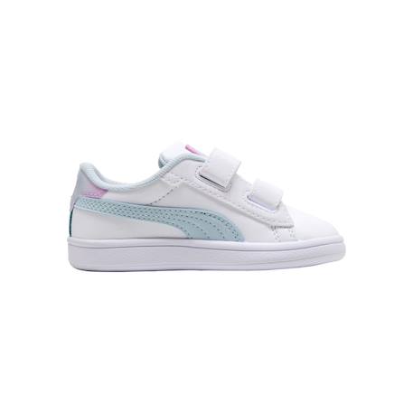 Baskets basses à scratch fille Blanc aqua 1 - vertbaudet enfant 