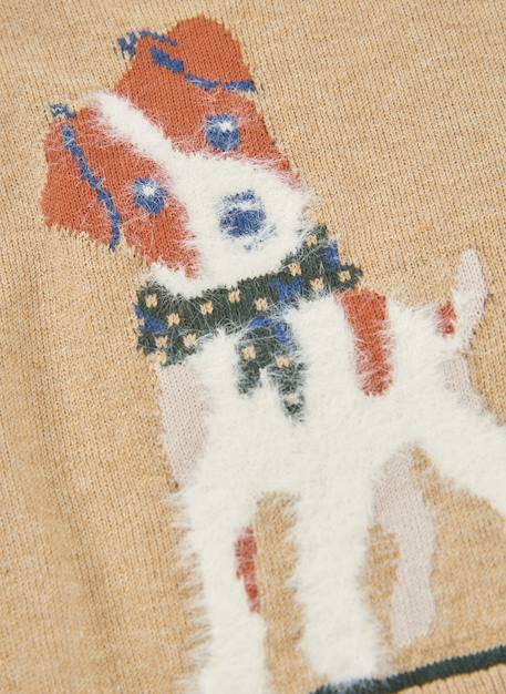 Pull garçon imprimé chien Beige 4 - vertbaudet enfant 