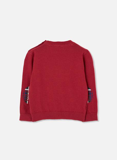 Pull garçon avec broderie chien Rouge 3 - vertbaudet enfant 