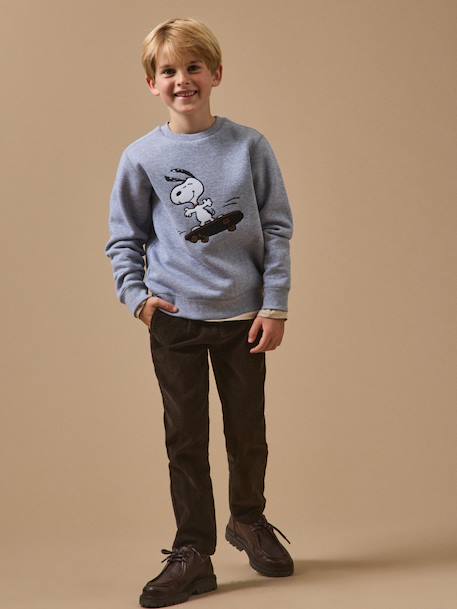 Pantalon chino garçon en velours Cerise+Chocolat+Orage+Vert foret 8 - vertbaudet enfant 