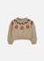 Pull fille imprimé de fleurs Beige 2 - vertbaudet enfant 