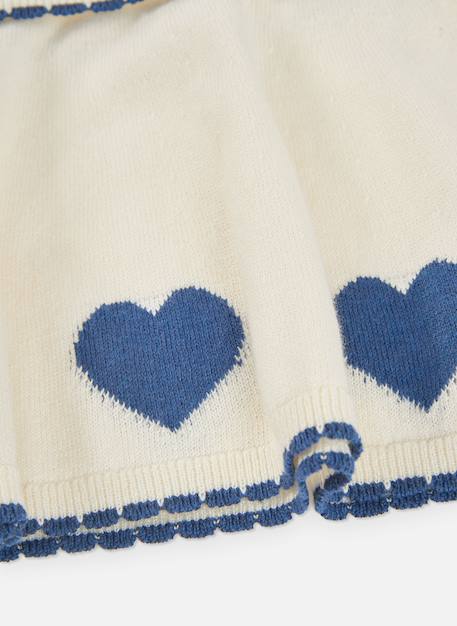 Robe bébé en maille avec coeurs Blanc 4 - vertbaudet enfant 