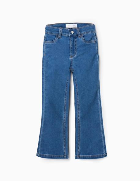 Jean évasé avec taille ajustable et poches Bleu clair 2 - vertbaudet enfant 