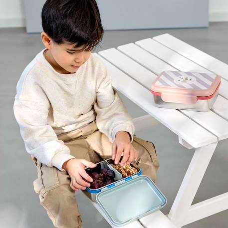 Boîte à goûter en inox sunny explorer Rose 6 - vertbaudet enfant 