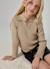 Pull fille avec col à revers et clous Jaune 1 - vertbaudet enfant 